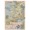 Affiche vintage carte de France