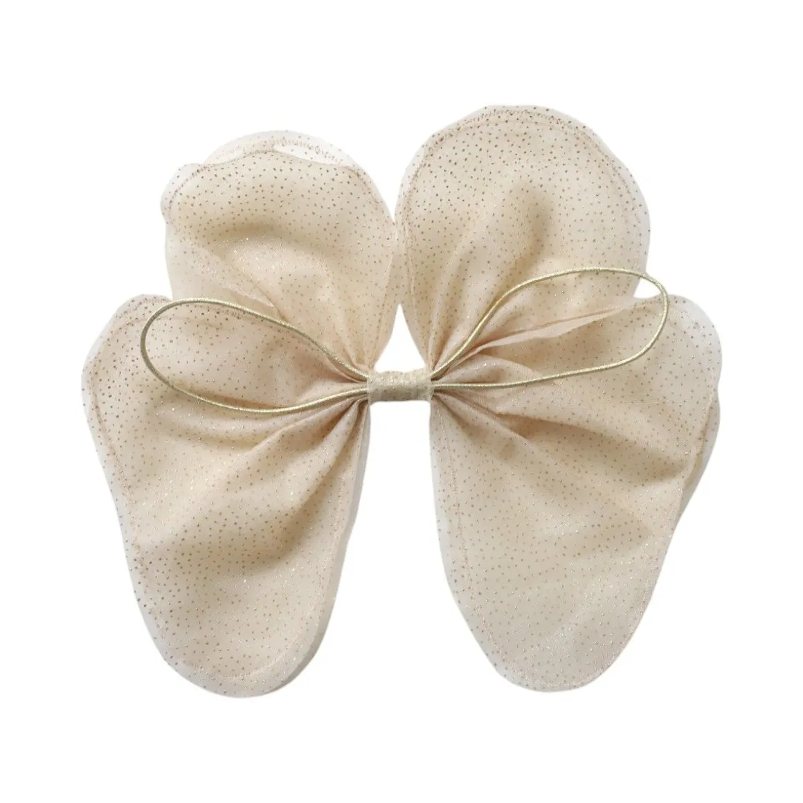 Ailes de papillon tulle doré