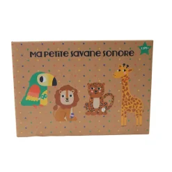 Animaux de la savane sonores en bois