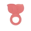 Anneau de dentition nœud ruban rose