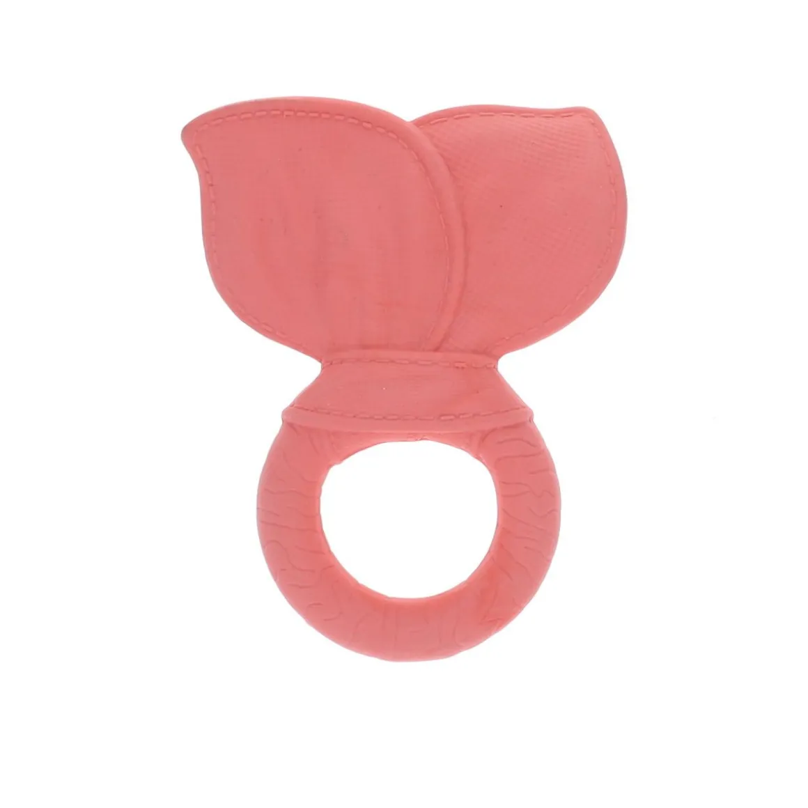 Anneau de dentition nœud ruban rose