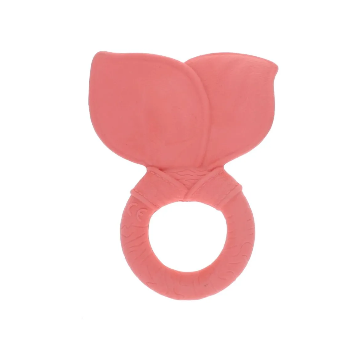 Anneau de dentition nœud ruban rose