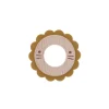 Anneau dentaire Lion jaune moutarde