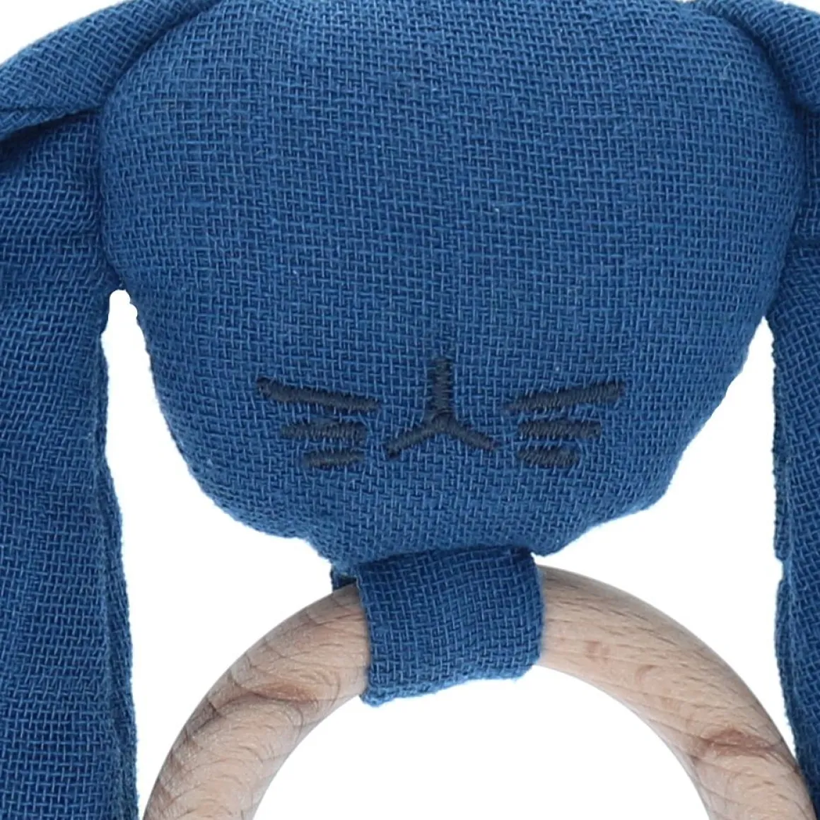 Anneau lapin bleu nuit