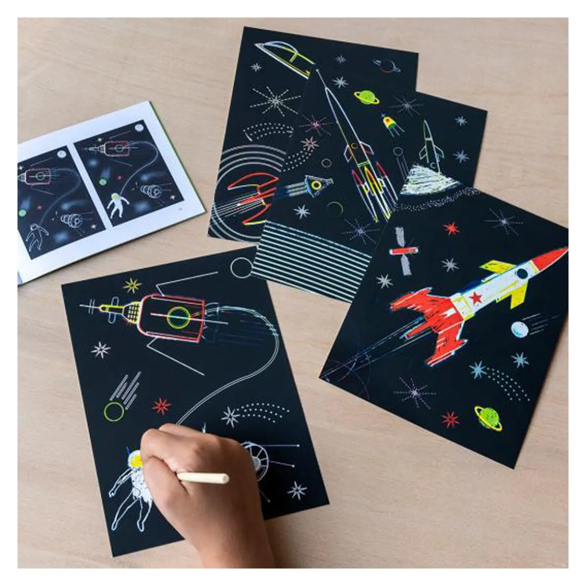 Art à gratter espace