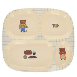 Assiette à compartiments Ours - Petit déj