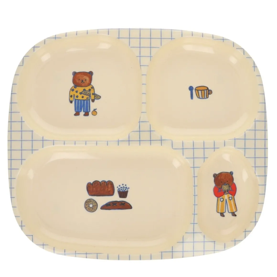 Assiette à compartiments Ours - Petit déj