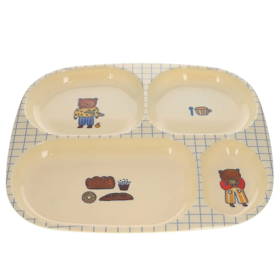 Assiette à compartiments Ours - Petit déj