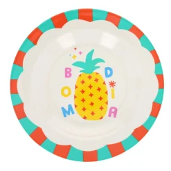 Assiette en mélamine Bom Dia ananas - Copacabana party !