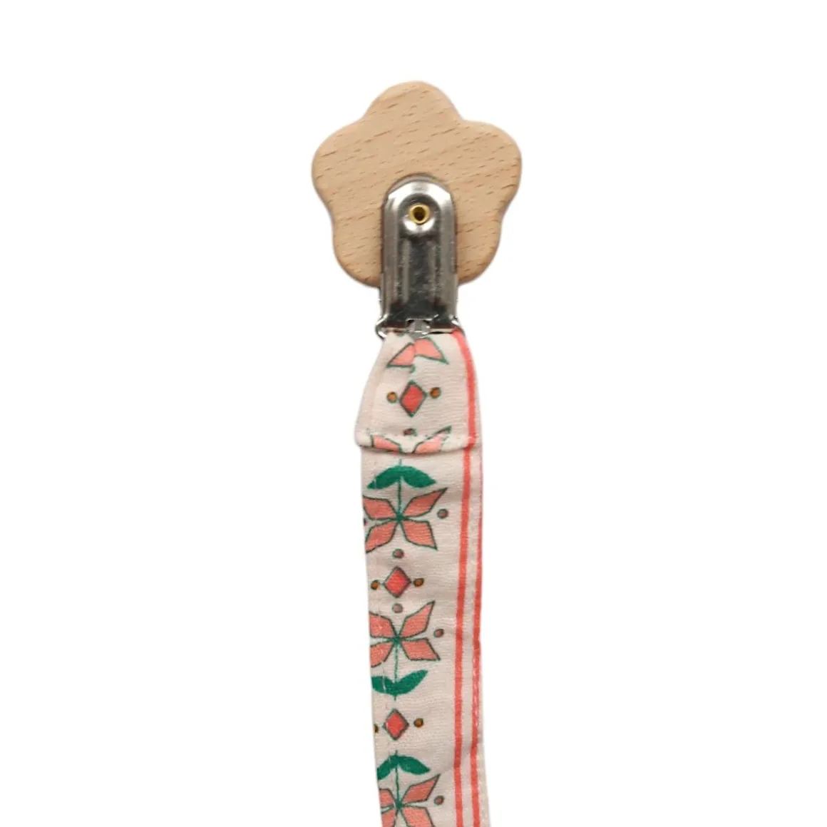 Attache tétine fleuri - Folk d'été