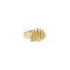 Bague coquillage doré