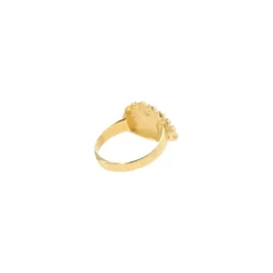 Bague coquillage doré