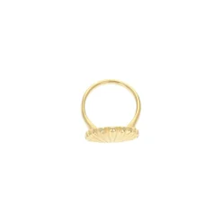Bague coquillage doré