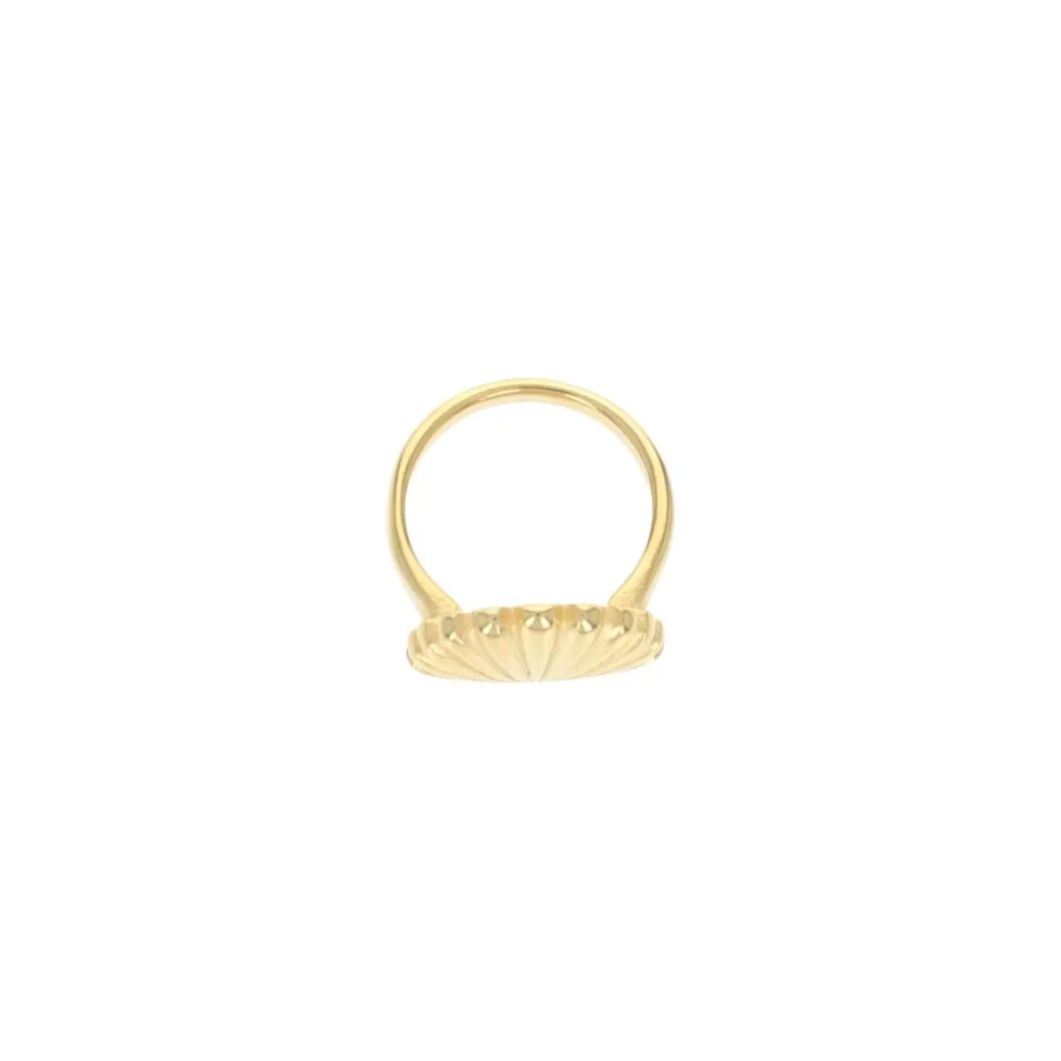 Bague coquillage doré