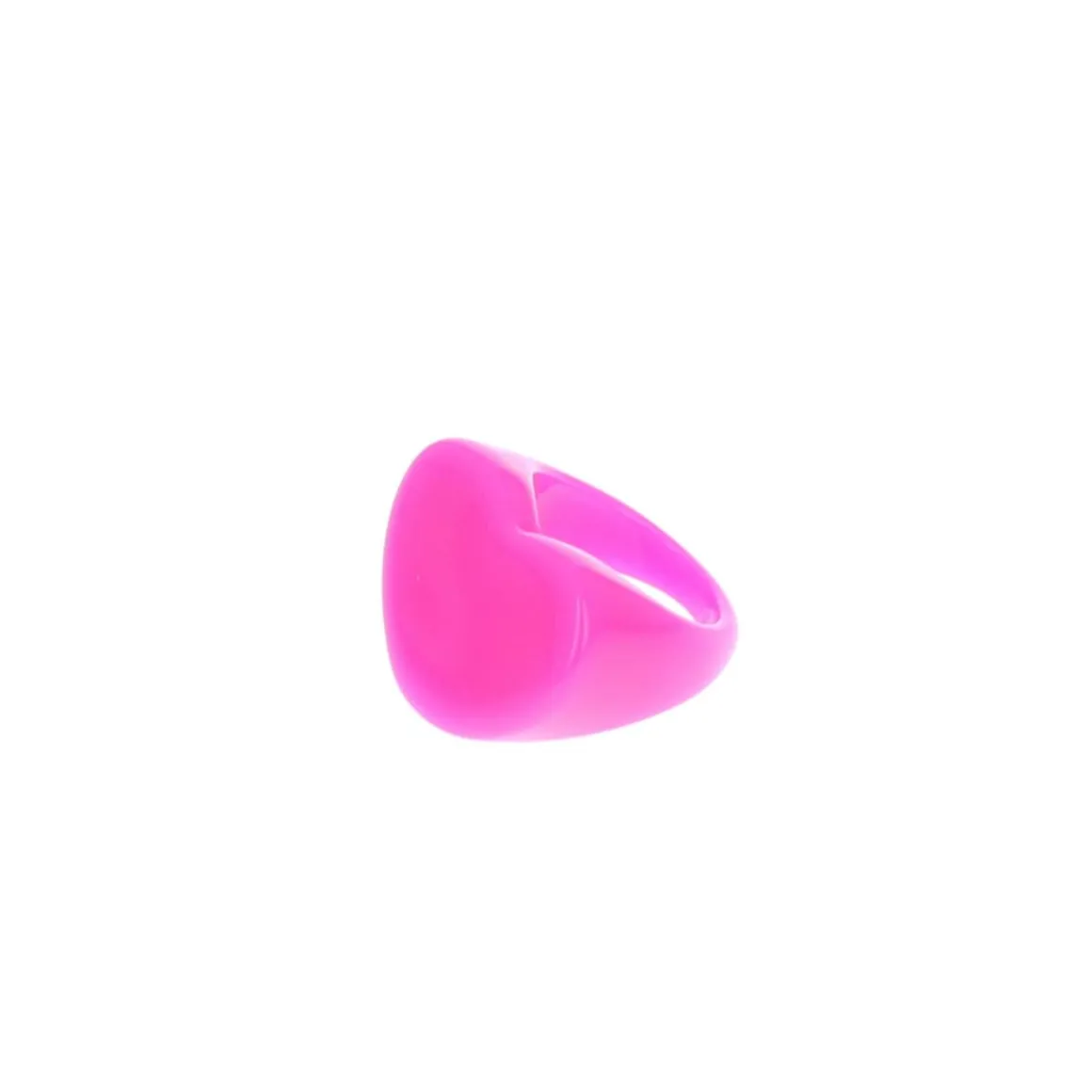 Bague cœur fuchsia