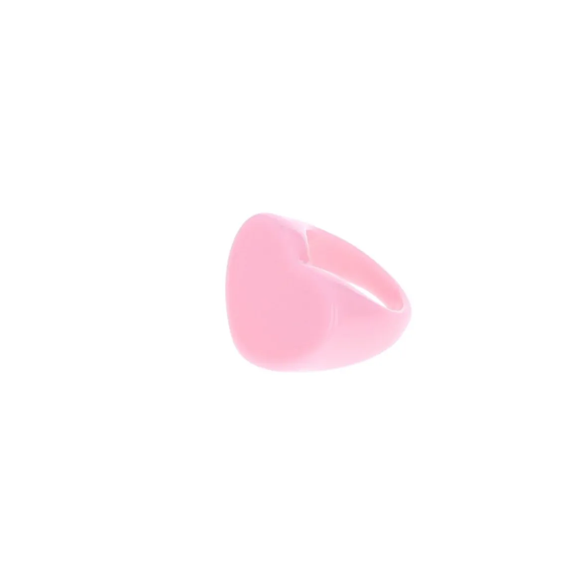 Bague cœur rose