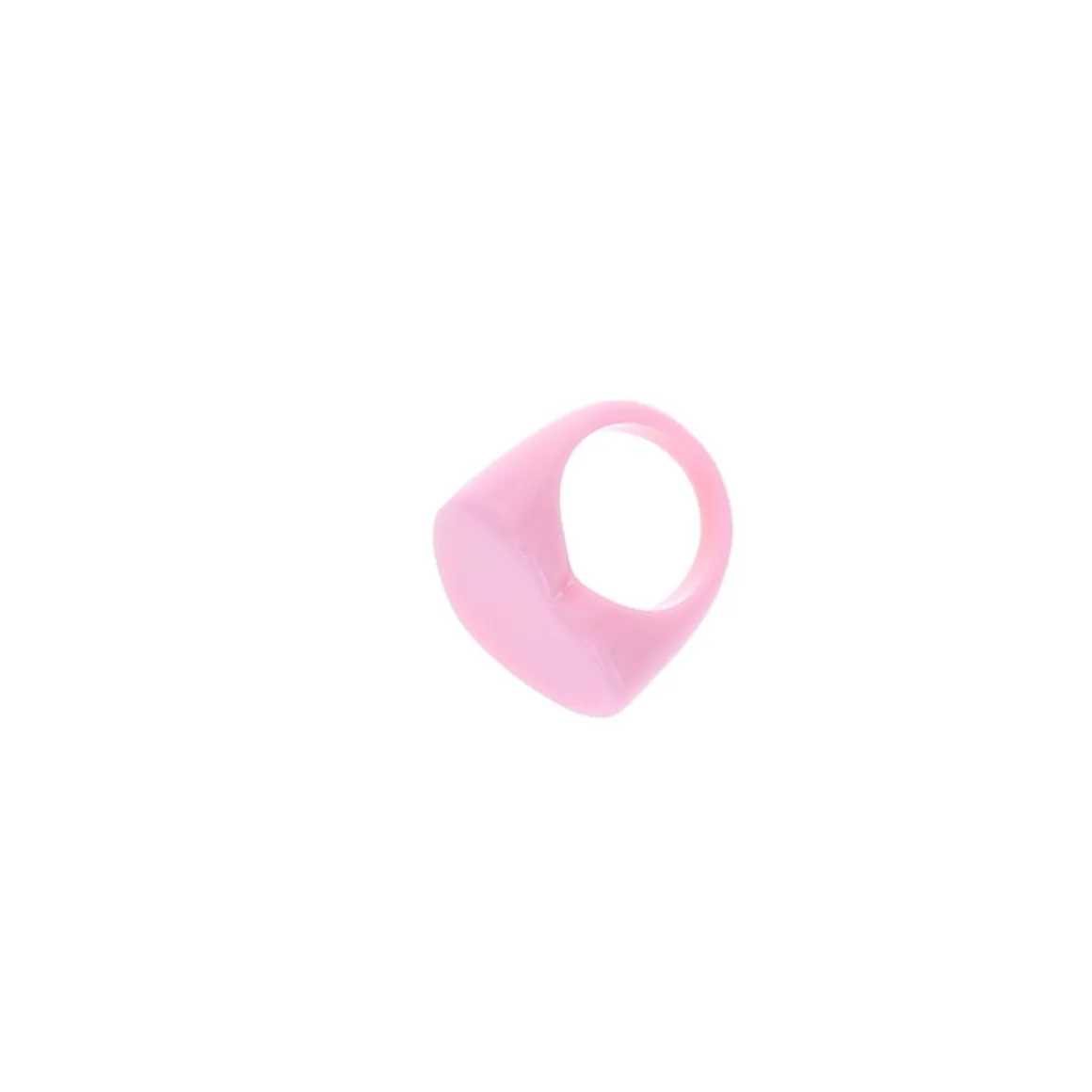 Bague cœur rose