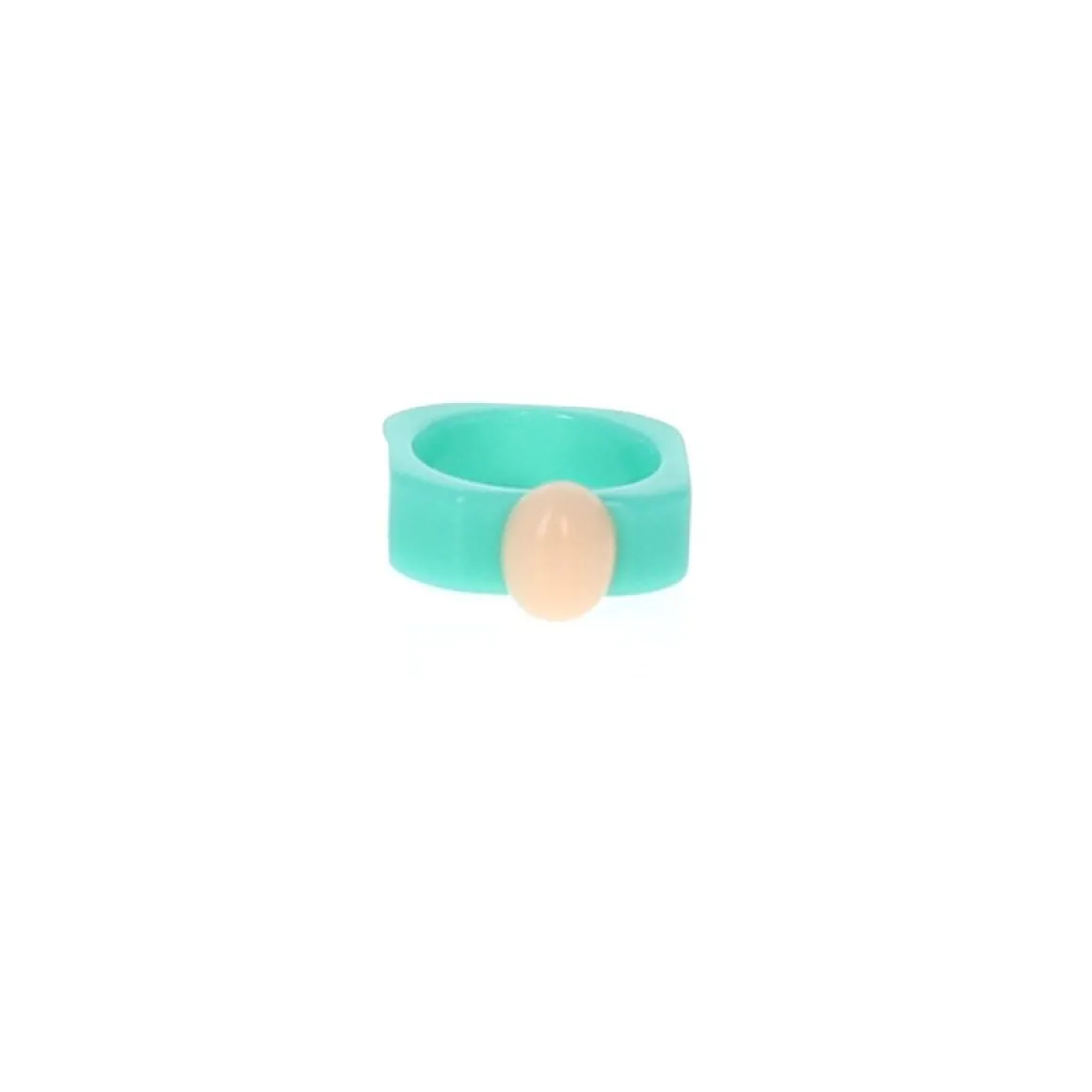 Bague pastel bleu et rose