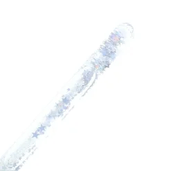 Baguette magique à paillettes liquide argent