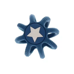 Balle en silicone bleu avec étoile