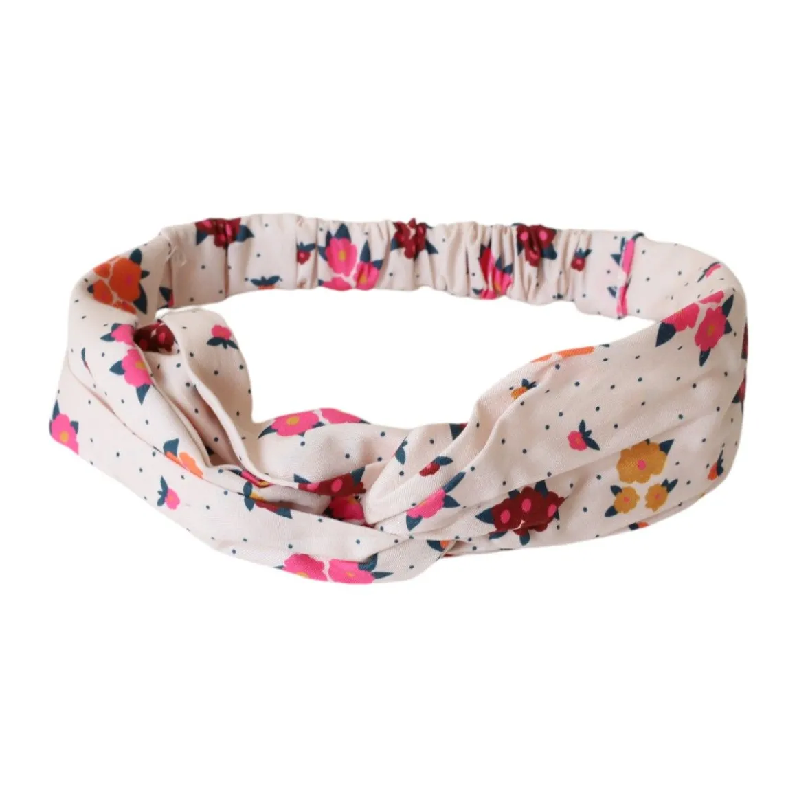Bandeau cheveux enfant fleuri - La vie en rose
