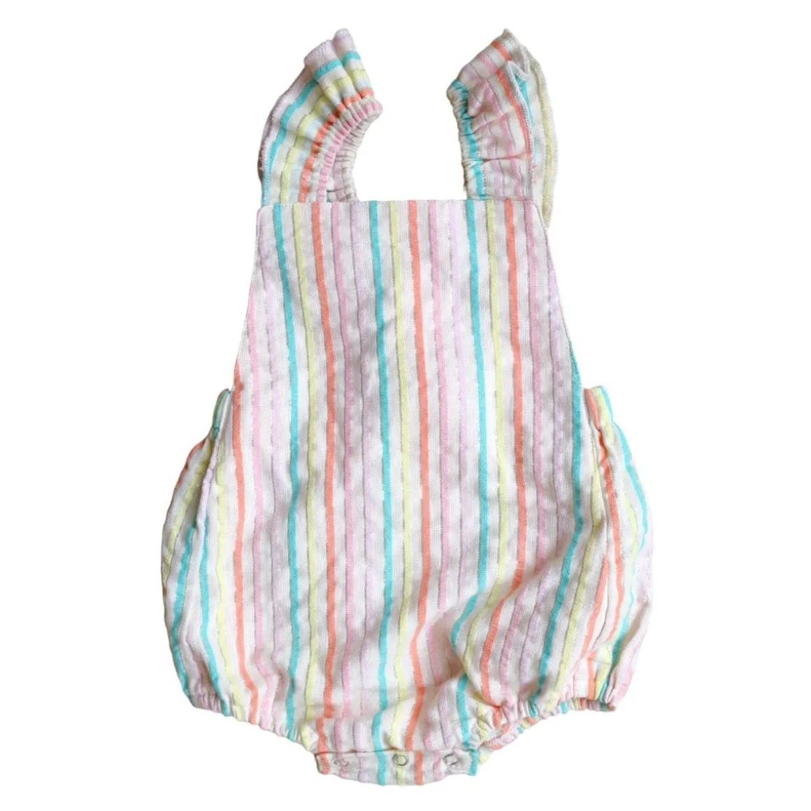 Barboteuse rayée multicolore - Miaou