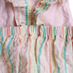 Barboteuse rayée multicolore - Miaou