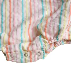 Barboteuse rayée multicolore - Miaou