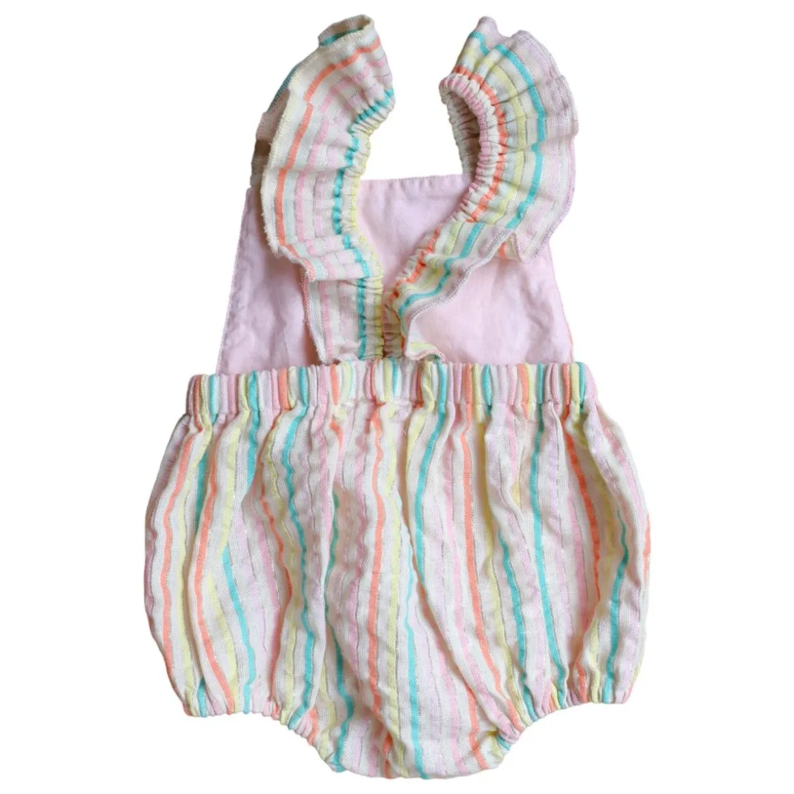 Barboteuse rayée multicolore - Miaou