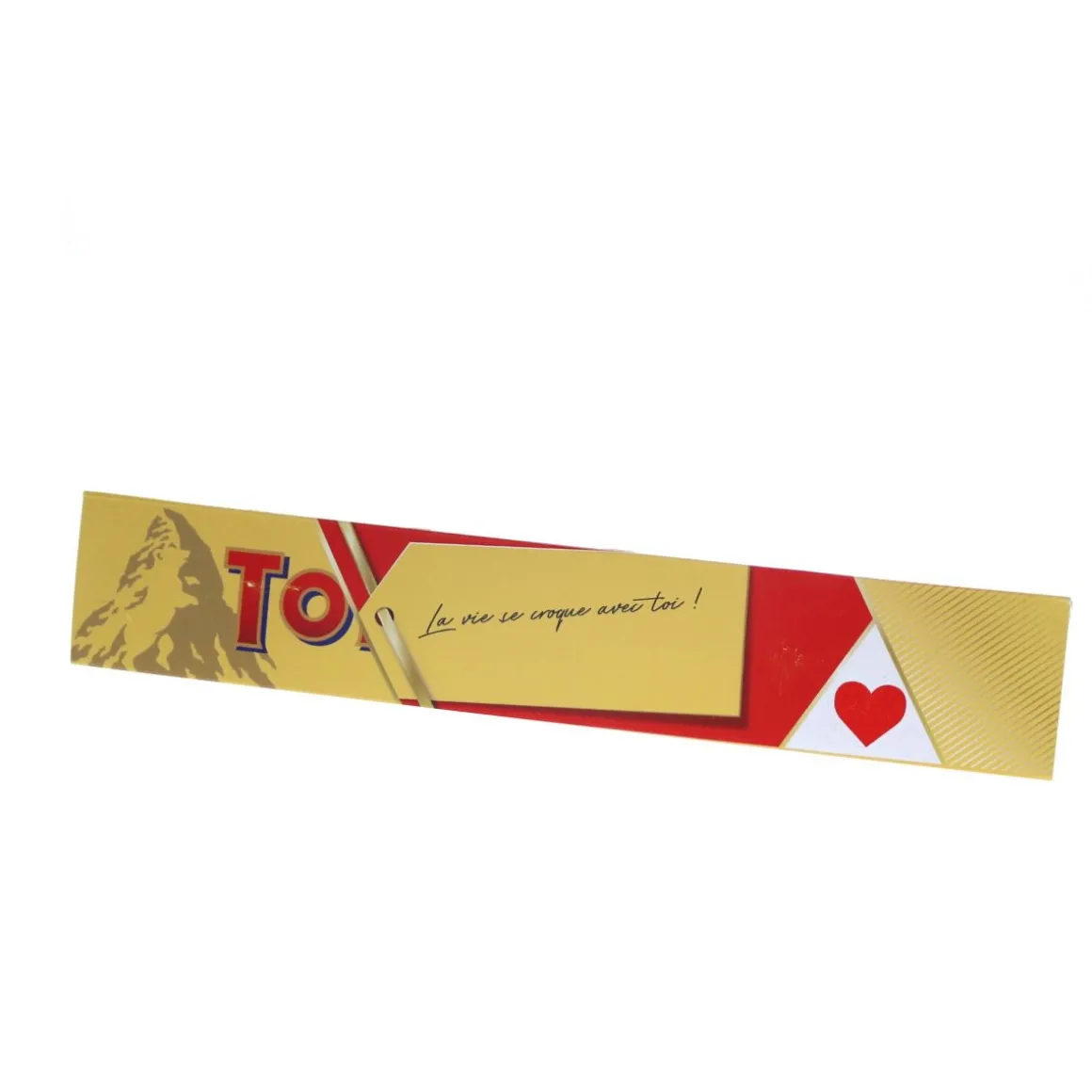 Barre chocolatée Toblerone "Open barre d'amour"