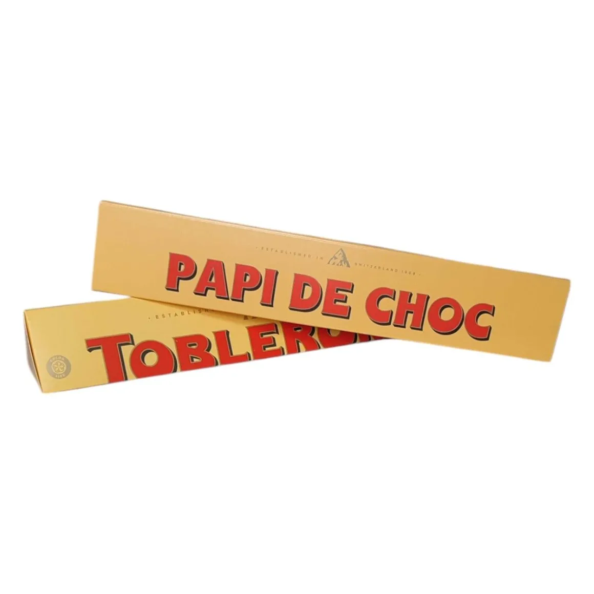 Barre chocolatée Toblerone "Papi de choc"