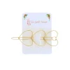 Barrette 3 coeurs or