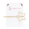 Barrette métallique étoile dorée