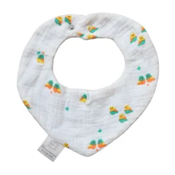 Bavoir bandana éponge oiseaux - Les Inséparables
