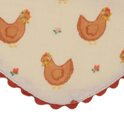 Bavoir bandana éponge poules - La petite poule rousse