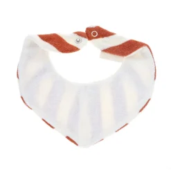 Bavoir bandana rayé éponge - Sahara