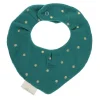 Bavoir bandana vert étoiles - Ma bonne étoile