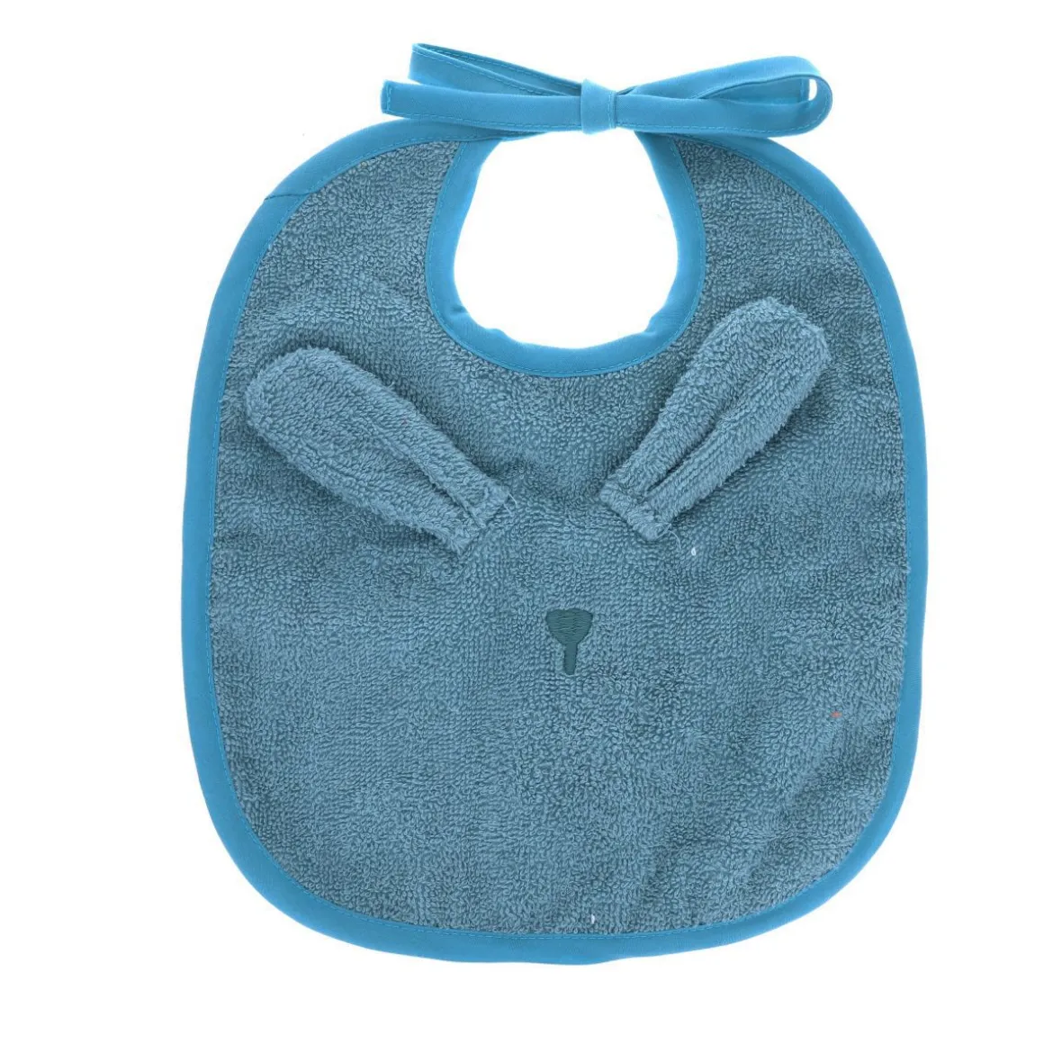 Bavoir en éponge Lapin bleu