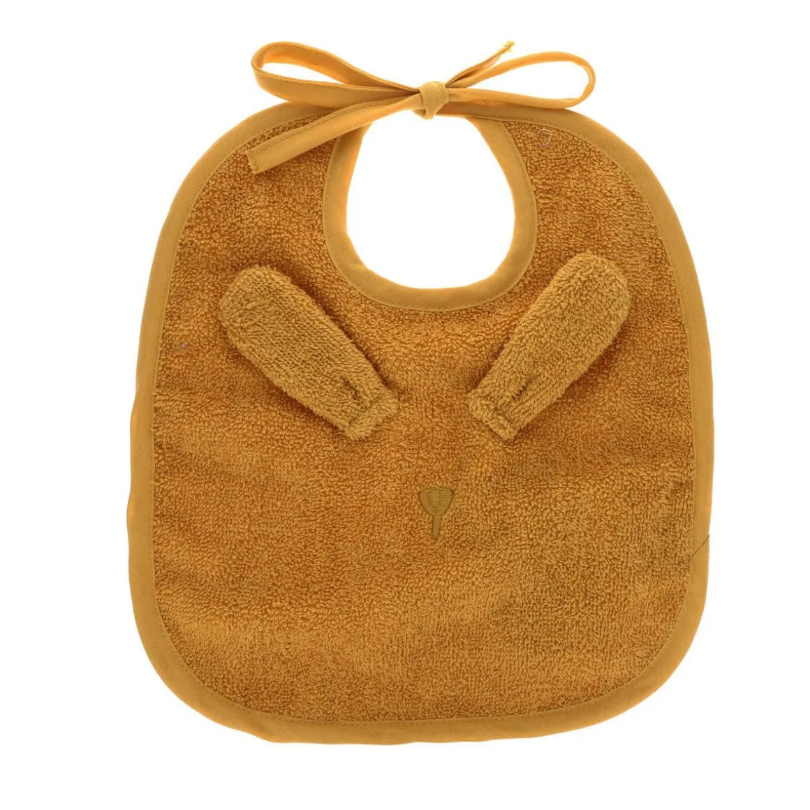 Bavoir en éponge Lapin jaune miel