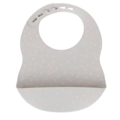 Bavoir en silicone à pois
