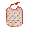 Bavoir imperméable poules - La petite poule rousse