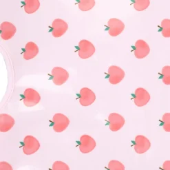 Bavoir élastique long pommes roses - Dans mon jardin