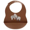 Bavoir silicone marron - Doux comme un agneau