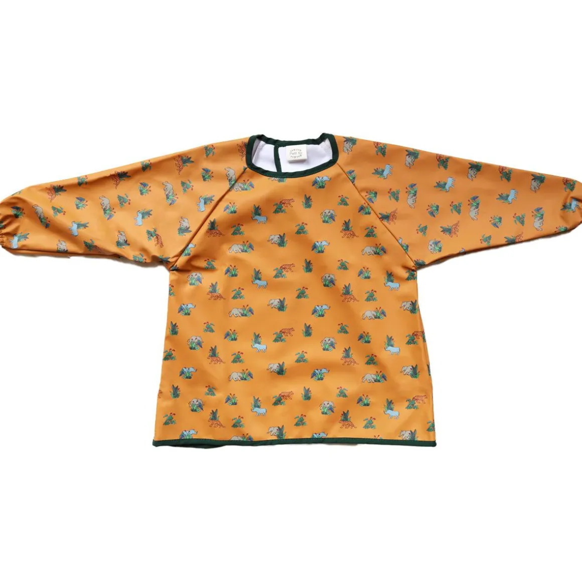 Bavoir tablier manches longues savane moutarde 3-5 ans