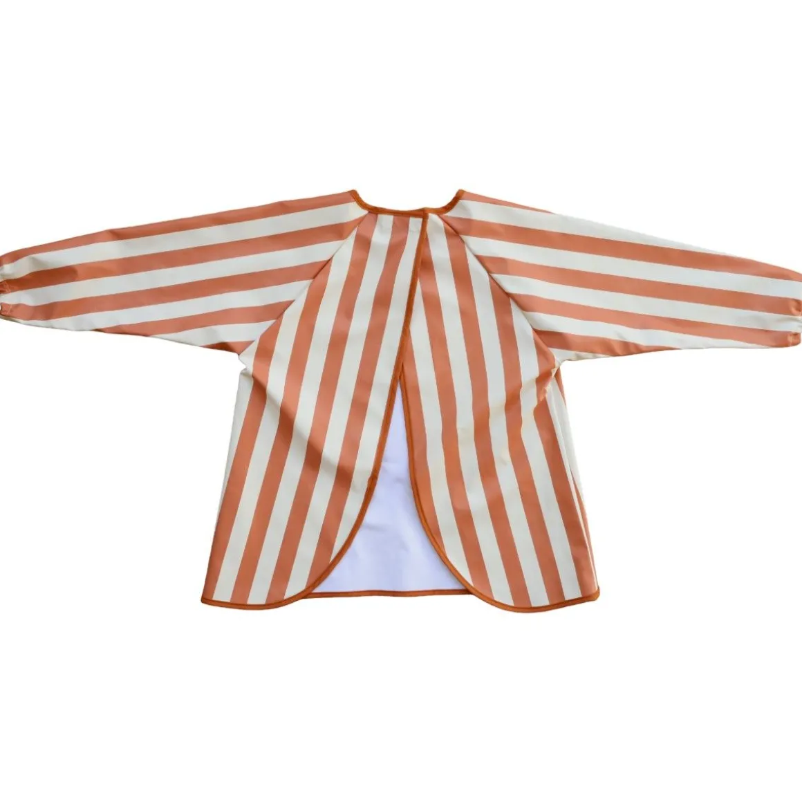 Bavoir tablier manches longues rayures 3-5 ans - Sahara