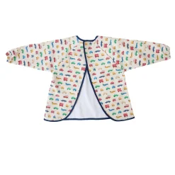 Bavoir tablier manches longues véhicules 3-5 ans