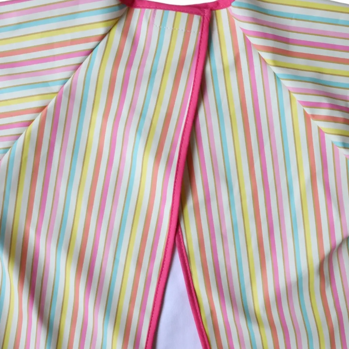 Bavoir tablier manches longues rayé multicolore 3-5 ans - Miaou