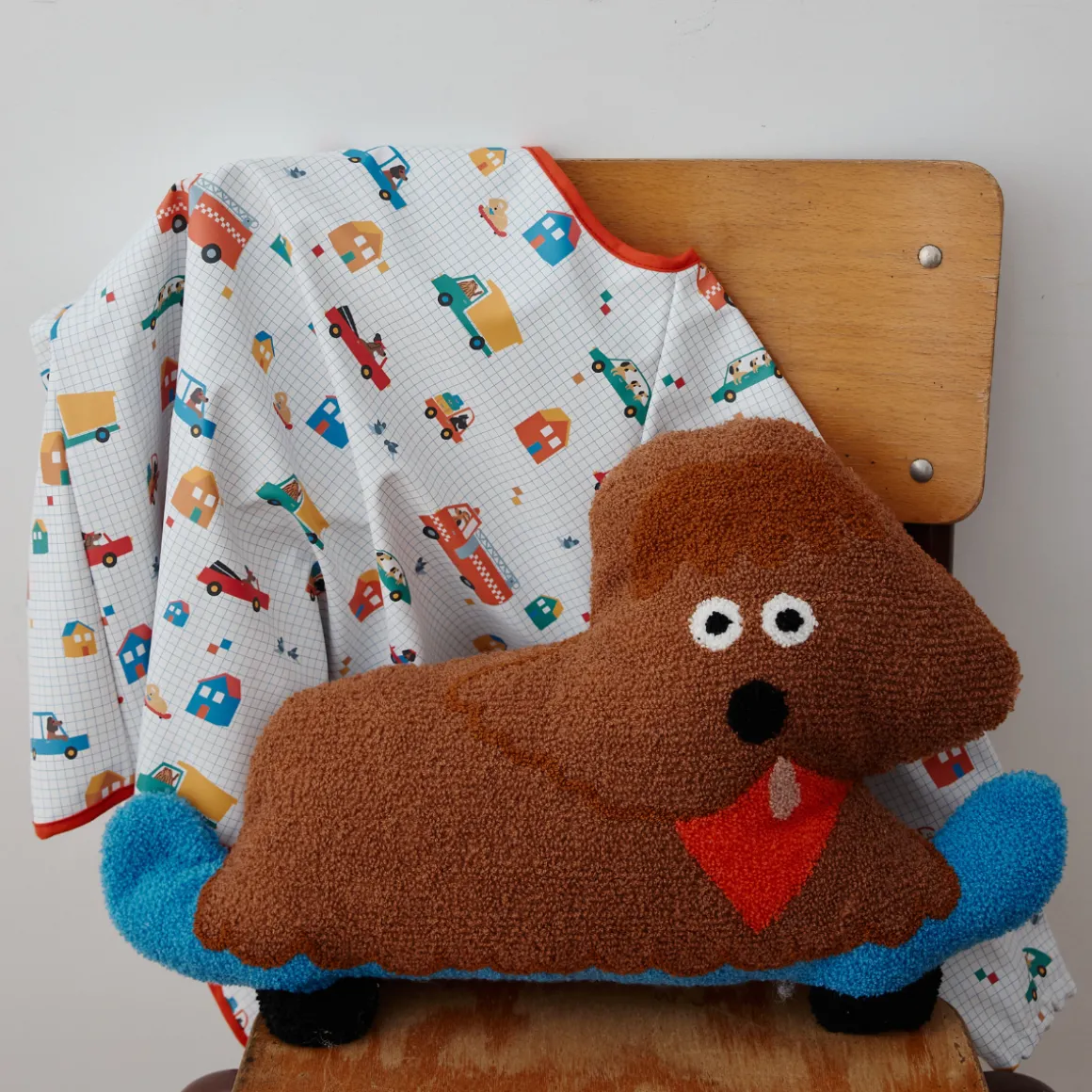 Bavoir tablier manches longues 1-3 ans - Croquette