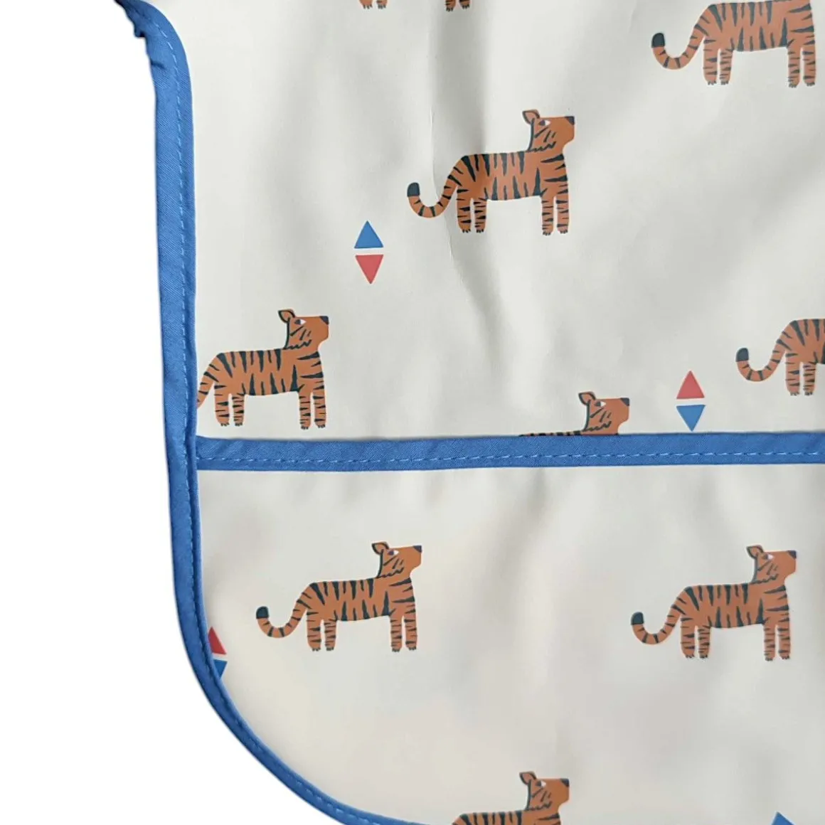 Bavoir tablier manches longues 1-3ans - Tigre du Bengale