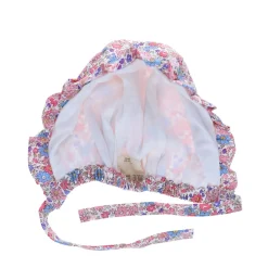 Béguin fleuri bleu et rose 0-6 mois